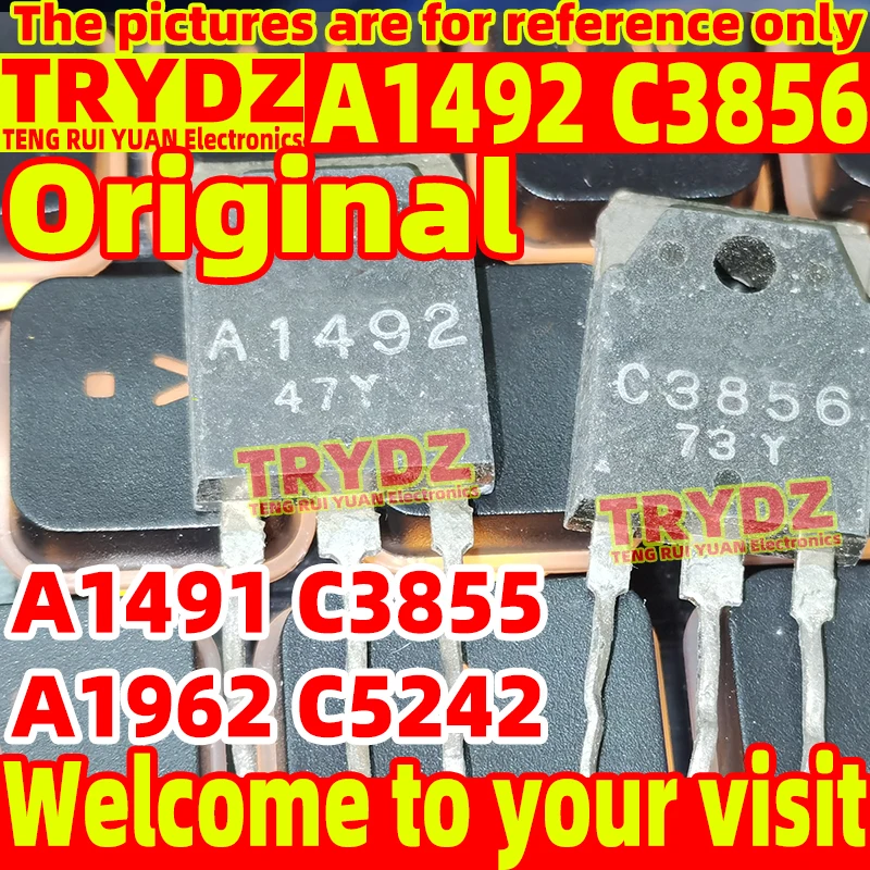 10/5/4/3 Pairs Original A1492 C3856 A1491 C3855 A1962 C5242 2SA1492 2SC3856 2SA1962 2SC5242 2SA1491 2SC3855 TO-3P4