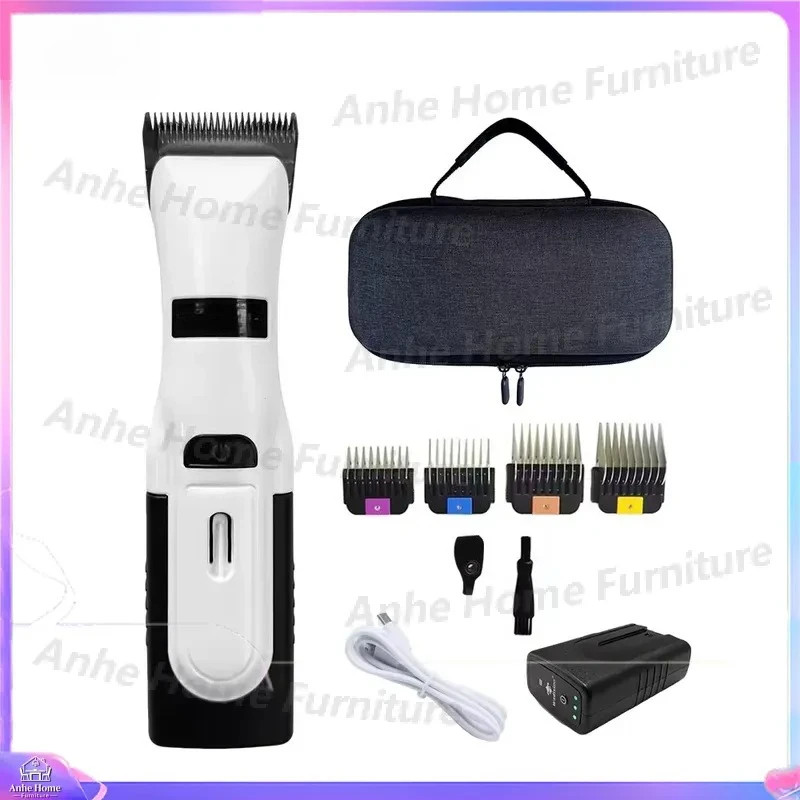 Pet Hair Trimmer Professional Grooming Clippers Low Noise Brushless Motor Dog Cat Shaver Rechargeable Cordless Paws Care Tool