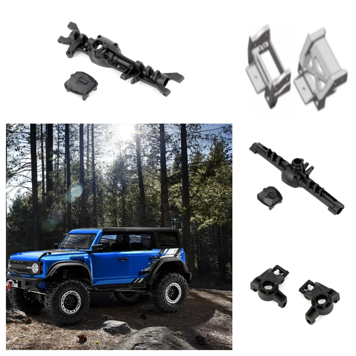 RGT Accessories R86776 R86717 R86718 R86719 for EX86020 ex86130 Intruder 1/10 Realistic Crawler 4WD Off-road Vehicle Model Car