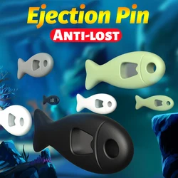 Loss-proof SIM Card Ejection Pin Eject Tray Open Needle Universal Mobile Phone SIMCard Storage Case Ejecter Tool Keyring Pendent