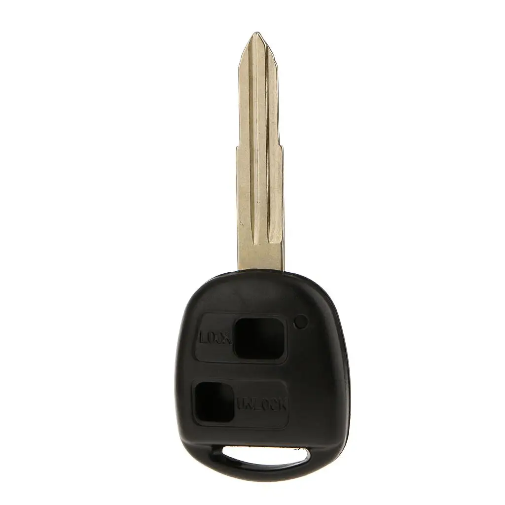 Replacement Remote Key cartridge case Fob Side 2 Button for Uncut TOY43 Pack of 1