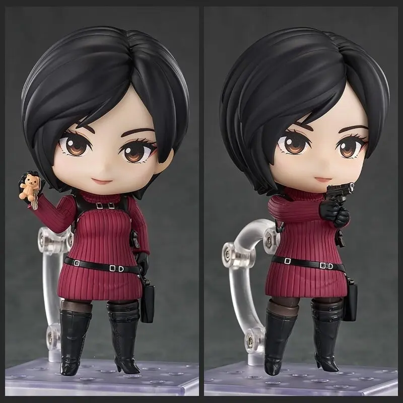 Q‑Version Short‑Hair 2761 Ada Wong Anime Figure Model Toy Movable Joint Collectible Desktop Pc Case Ornament Fan Gift
