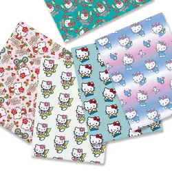 Hello Kitty 140x50CM Cartoon Polyester cotton fabric Patchwork Tissue Kid Home Textile Sewing Doll Dress Curtain cotton Fabric