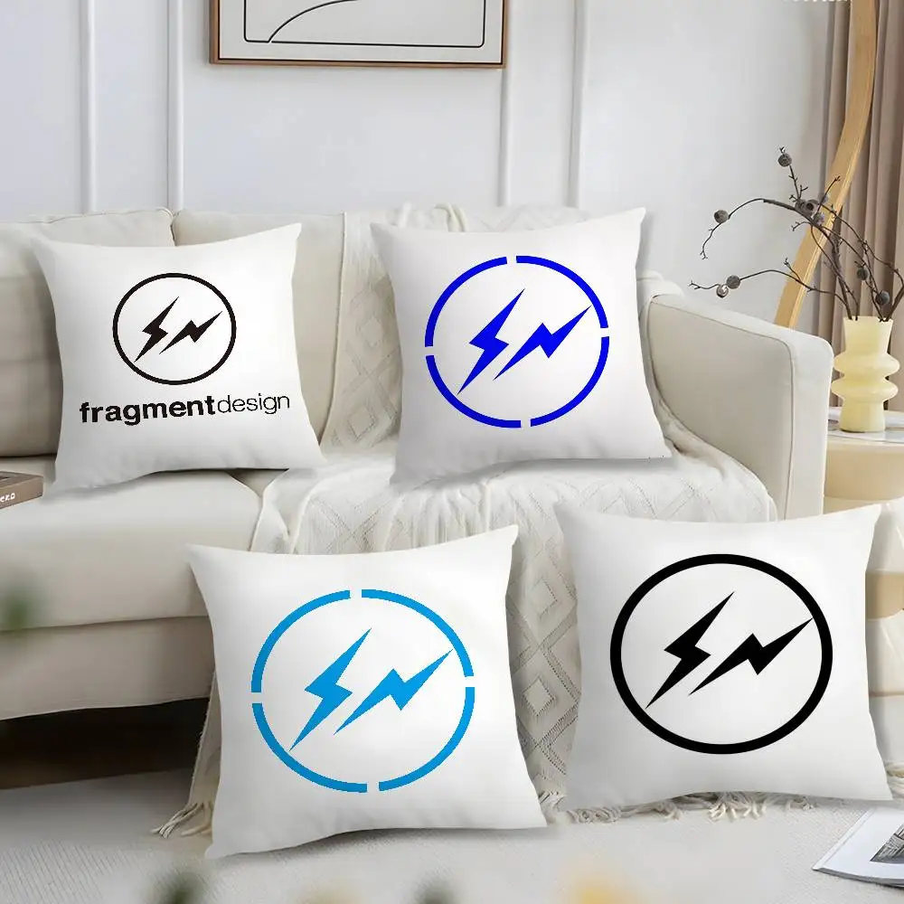 Lightning F-Fragment Design Kissenbezug, kurzer Plüschdruck, Kissenbezug, quadratisch, Dekokissenbezüge, Sofa, Heimdekoration