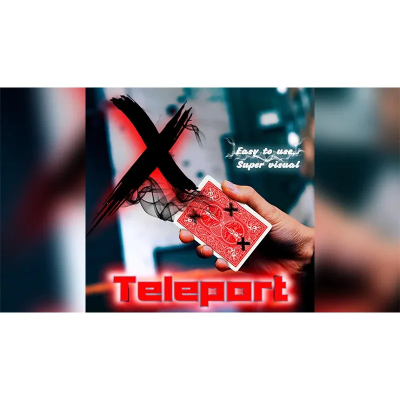 Xteleport (Gimmicks) by ilya Melyukhin Card Magic and Trick Decks Street Magic Tricks Beginner X Move Mentalism Illusions Props