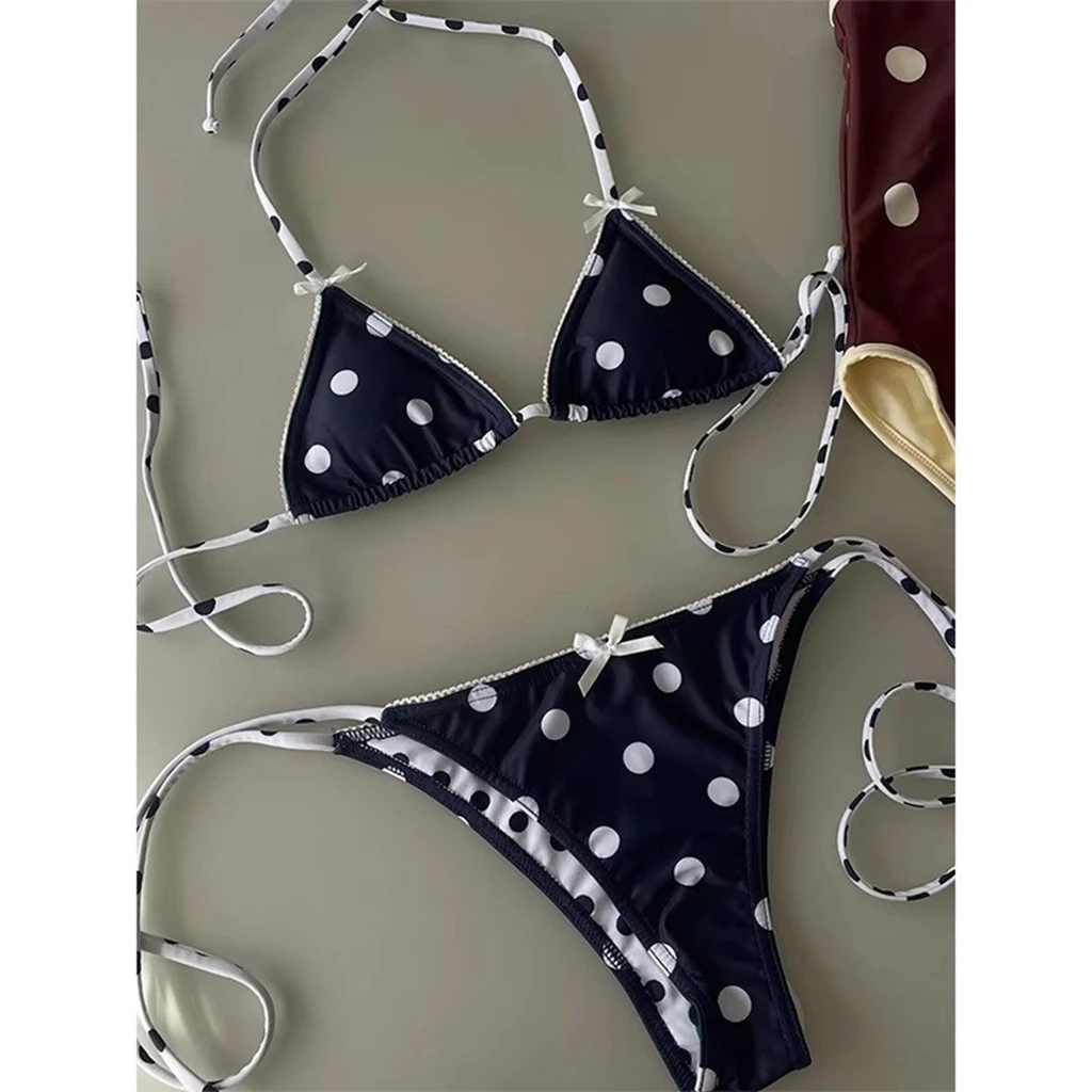 

Black 2 Pieces Bikini Set Swimsuit 2026 Vintage Low Waist Swimwear Women Swimsuit Bathing Suit Beach Monokini Female Swim Suit