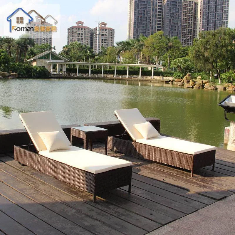 for Outdoor Leisure Bed Courtyard Garden Rattan Bed Beach Pool Lounger Balcony Sun Chair Special Offer