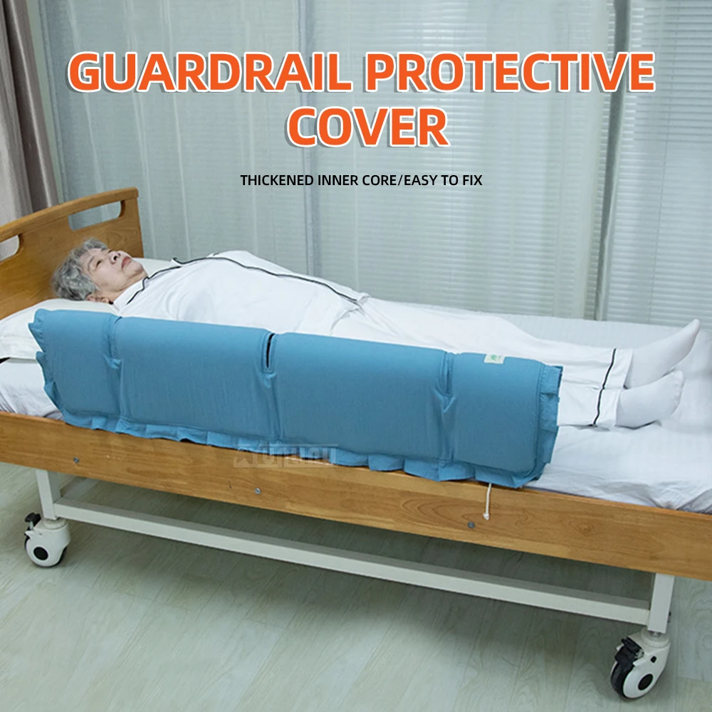 Nursing Bed Guardrail Protective Cover Durable Bedrail Encasement for Home Health Care