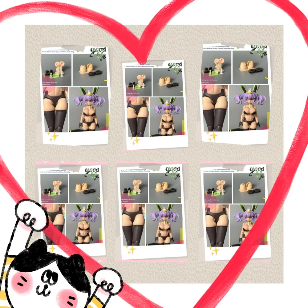 【Only Accessories】1/12 Scale Breast Crotch Buttocks GK Modification Model Fit 6inchs Goddess Device BD Mobile Suit Girl