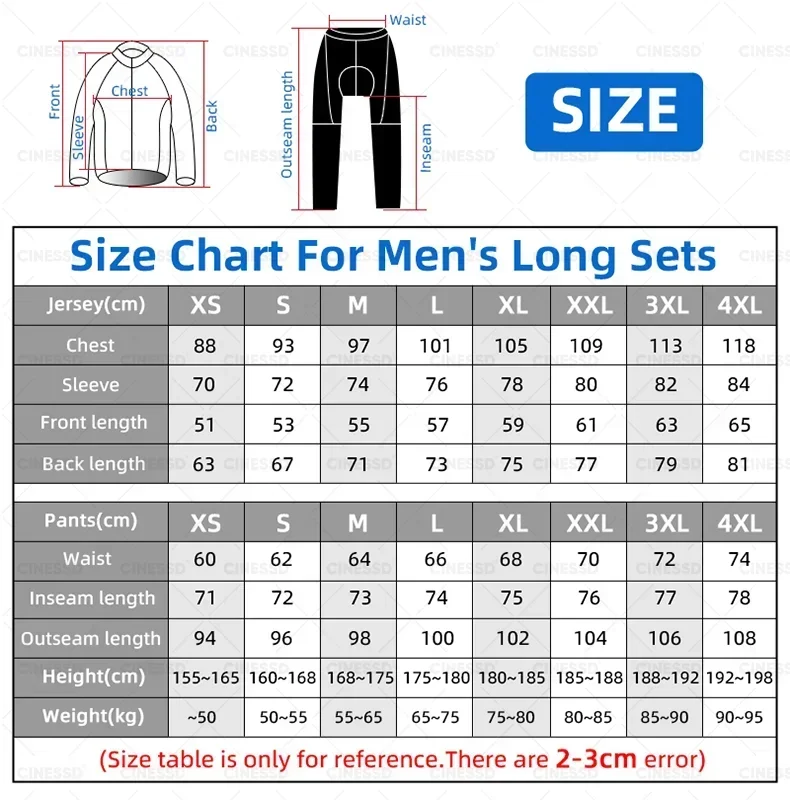 Winter Wool Bicycle Long sleeve clothing Sports Men\'s Mountain Bike Clothes Women Bicycle Warm Cycling Jersey Set Roupa termica