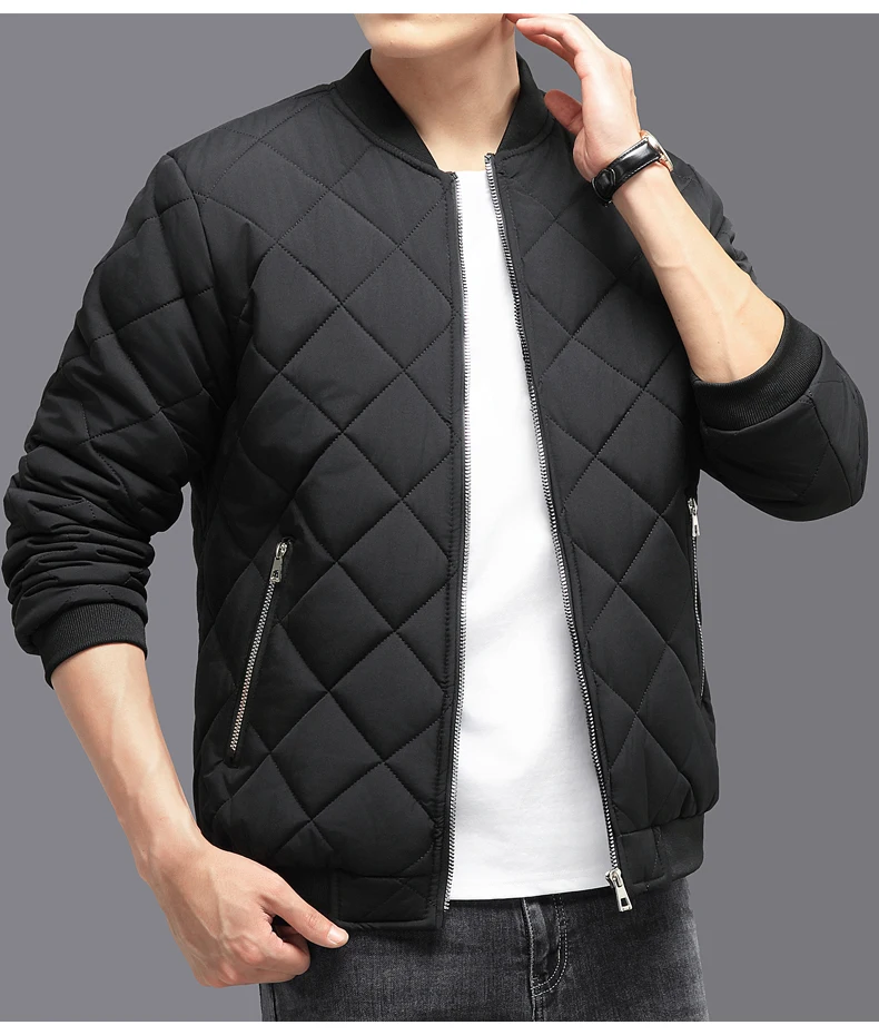 Men New Plus Size Winter Parkas M-8XL Men Thick Warm Fleece Baseball Jacket Men Fashion Casual Clothing Men Windproof Parkas