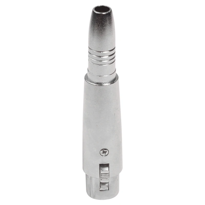 Xlr 3 pinos fêmea para 6.35mm fêmea jack tomada conector de microfone de áudio para microfone mesa de música alto-falante microfone de áudio