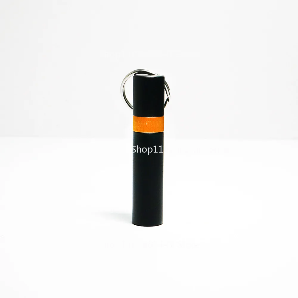Outdoor Aluminum Alloy Portable with Keychain Cloth Powder Needle Storage Artifact