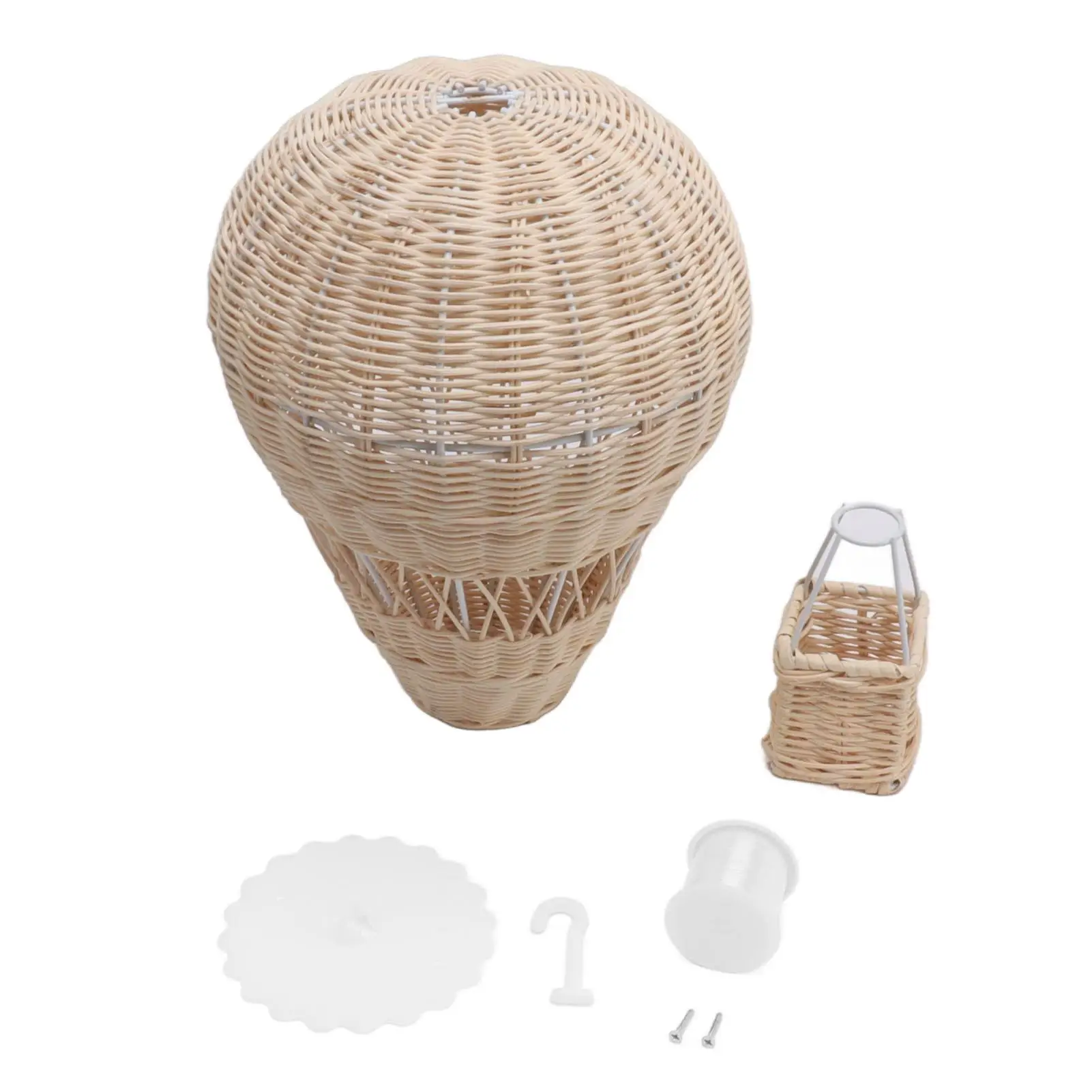 

Exquisite Woven Hot Air Balloon Ornament - Durable Decorative Piece for Parties & Cafes