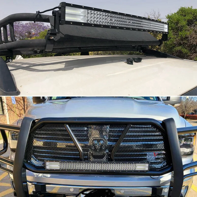 Offroad 4 Rows Barra Spot Light Bar 4x4 Lightbar Car LED Spotlight Roof Head Lamp for Cruiser Raptro Truck SUV Ford Ranger 4WD