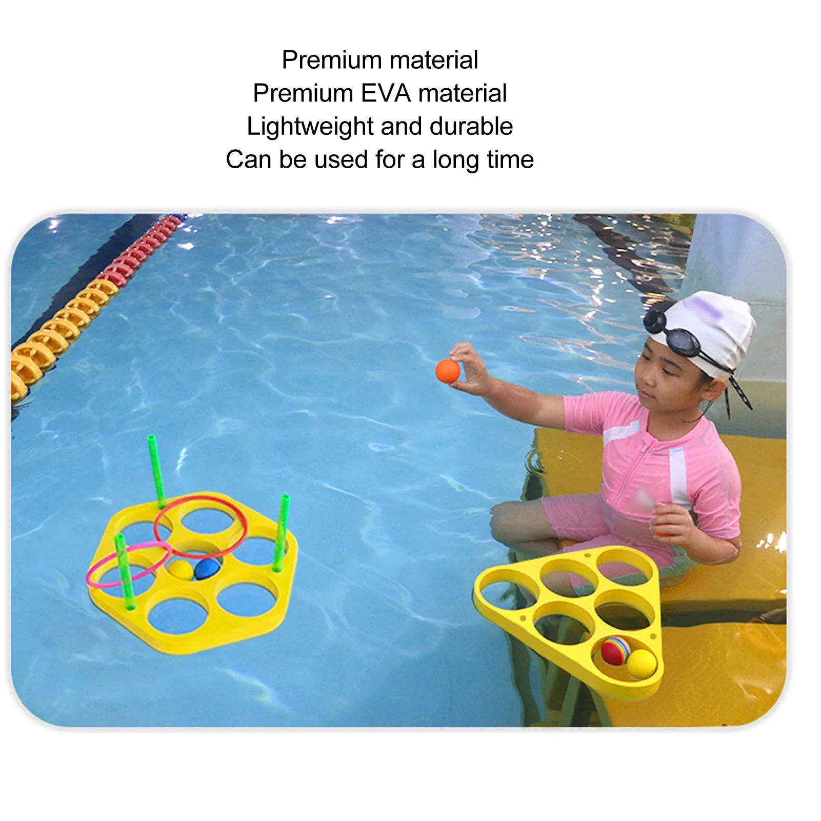 Zk40 jogos de piscina flutuantes jogando brinquedos multiuso diversão interativa eva flutuante jogando bolas de espuma para meninos meninas e adultos