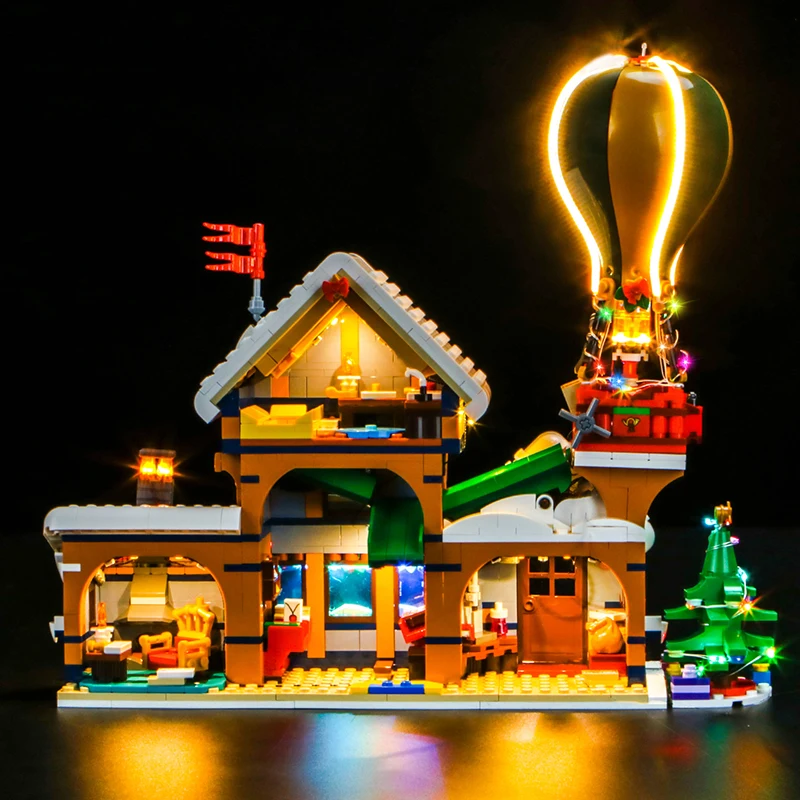 Lazishi LED Light 10339 Set Suitable for Santa\'s Post Office Building Blocks Gift (Lighting Accessories Only)