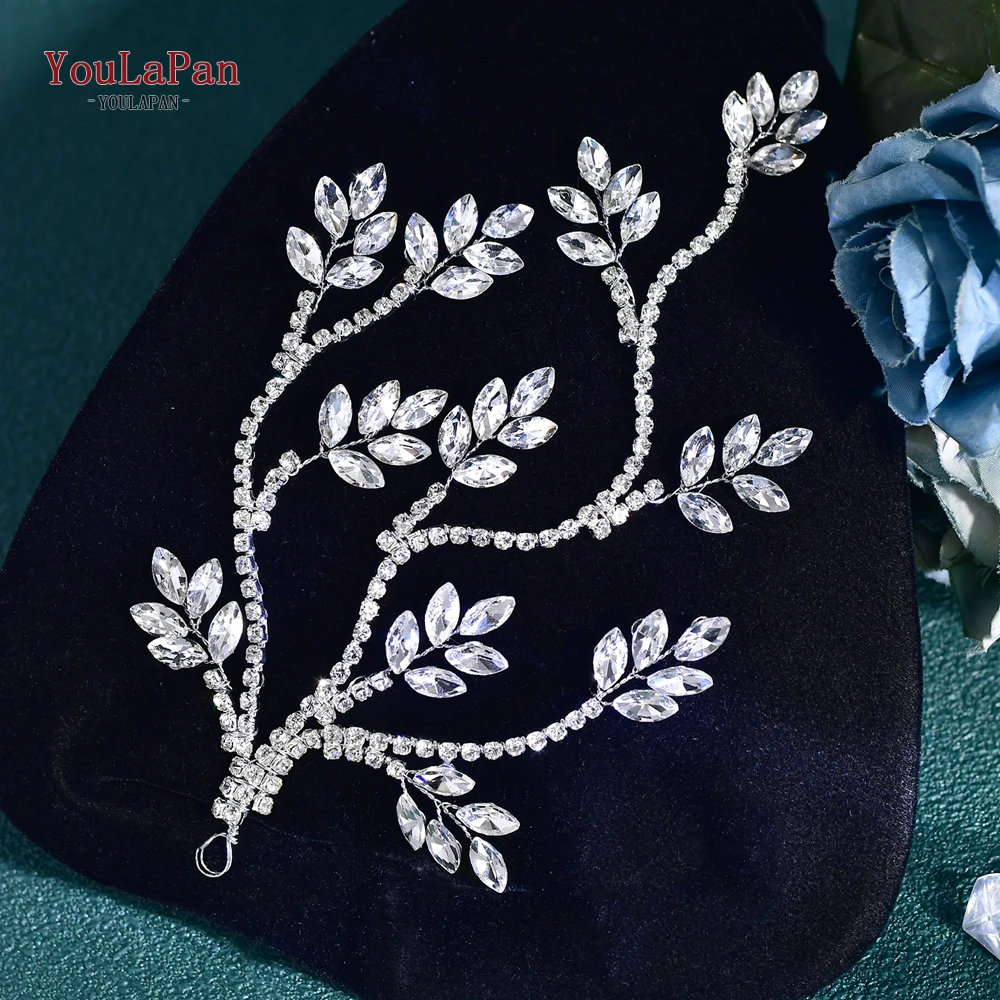 

YouLaPan Bride Rhinestone Headband Handmade Wedding Hair Pieces Head Jewelry Women Banquet Bridesmaid Headpieces Gift HP798