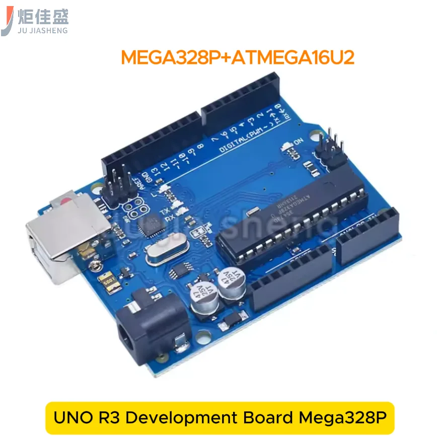 UNO R3 Development Board   Compatible with ATMEGA16U2 + MEGA328P Chips + USB Data Cable   For Arduino