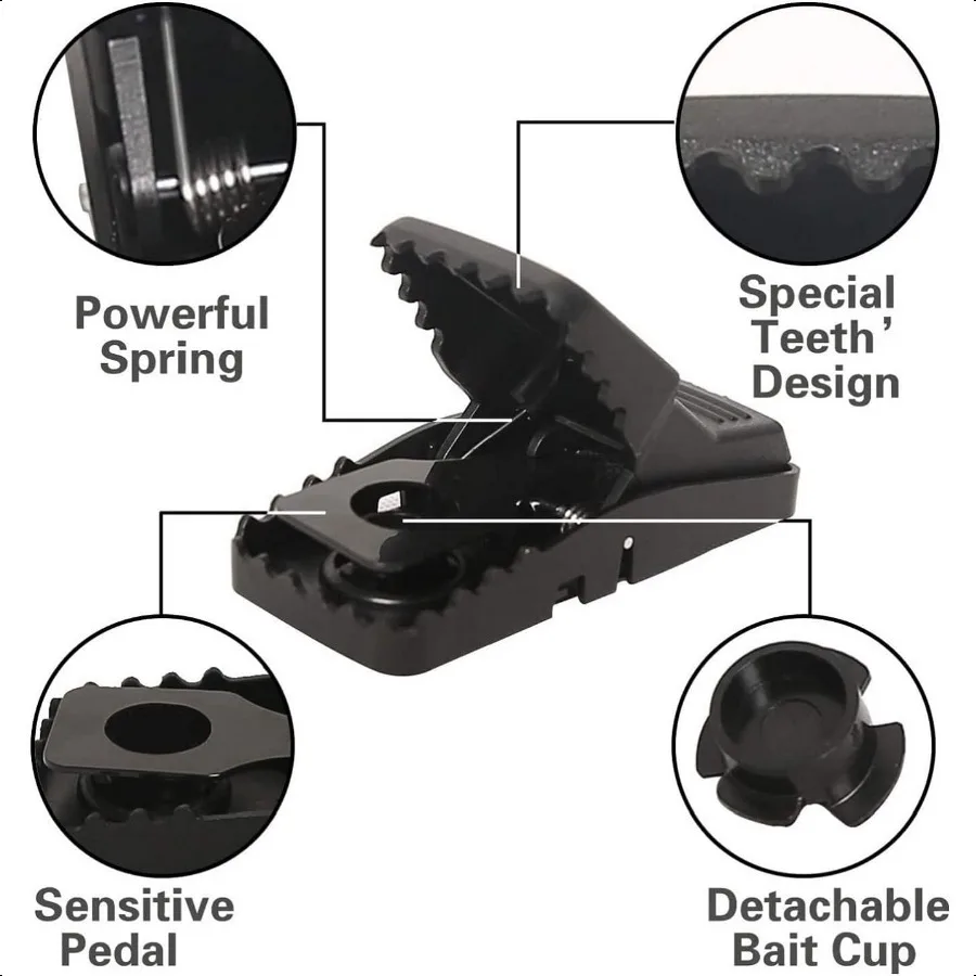 Mouse Trap 12 Pack MouseTrapsIndoorforHome Quick Effective Sanitary Safe Mouse Catcher for Family and Pet