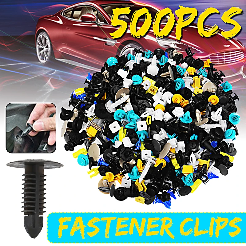 

Mixed Size Car Plastic Retainer Clips Automobile Fender Push Pin Rivet Door Trim Panel Retainer Automobile BumperFasteners Tool