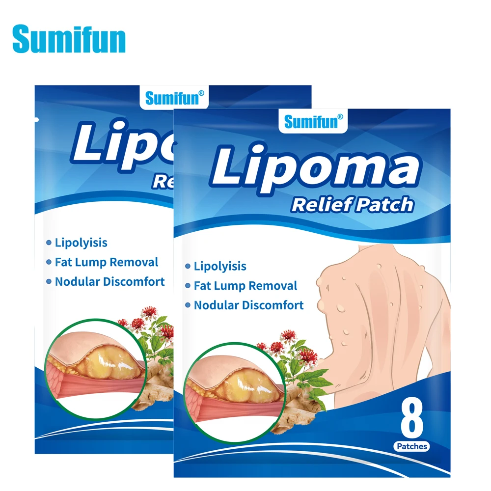 8/16/24/40/80Pcs Sumifun Lipoma Removal Patch Skin Tumor Swelling Fat Lump Nodular Reduce Inflammation Subcutaneous Mass Plaster