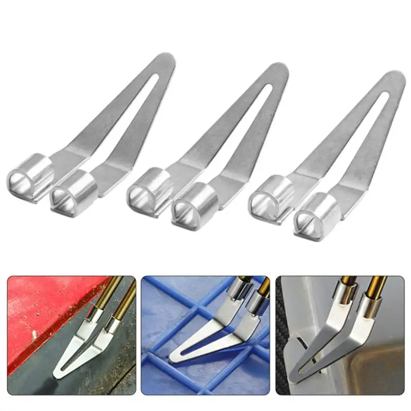 

3pcs Smooth Head Adjustable Soldering Repair Iron Smooth Head 45 Degree Elbow Design For A Variety Of Welding Tools