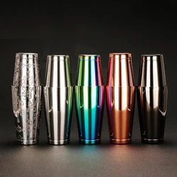 Stainless Steel Cocktail Shaker Tin on Tin 28&18oz Professional Bartender Cocktail Shaker Boston Shaker Drink Party Bar Tools