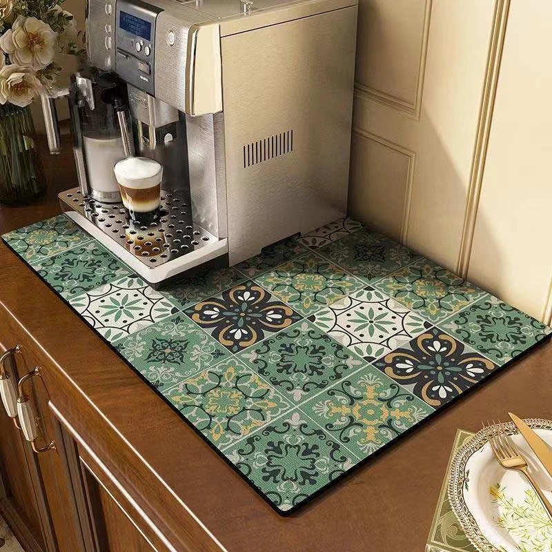 1PC Large Kitchen Super Absorbent Mat Coffee Dish Draining Mat Drying Mat Quick Dry Bathroom Drain Pad Kitchen Faucet Placemat