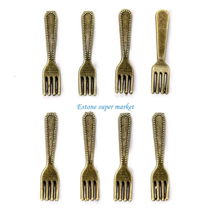

090B Model Spoon Fork Dinnerware Dollhouses Kitchen 1:12 Scale Realistic Fork