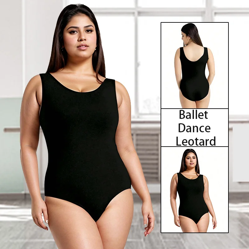 Women Nylon Sleeveless Team Basic Ballet Dance Leotard for Adult Gymnastics Dance Tank Top with Soft Lining Bodysuits Clothes