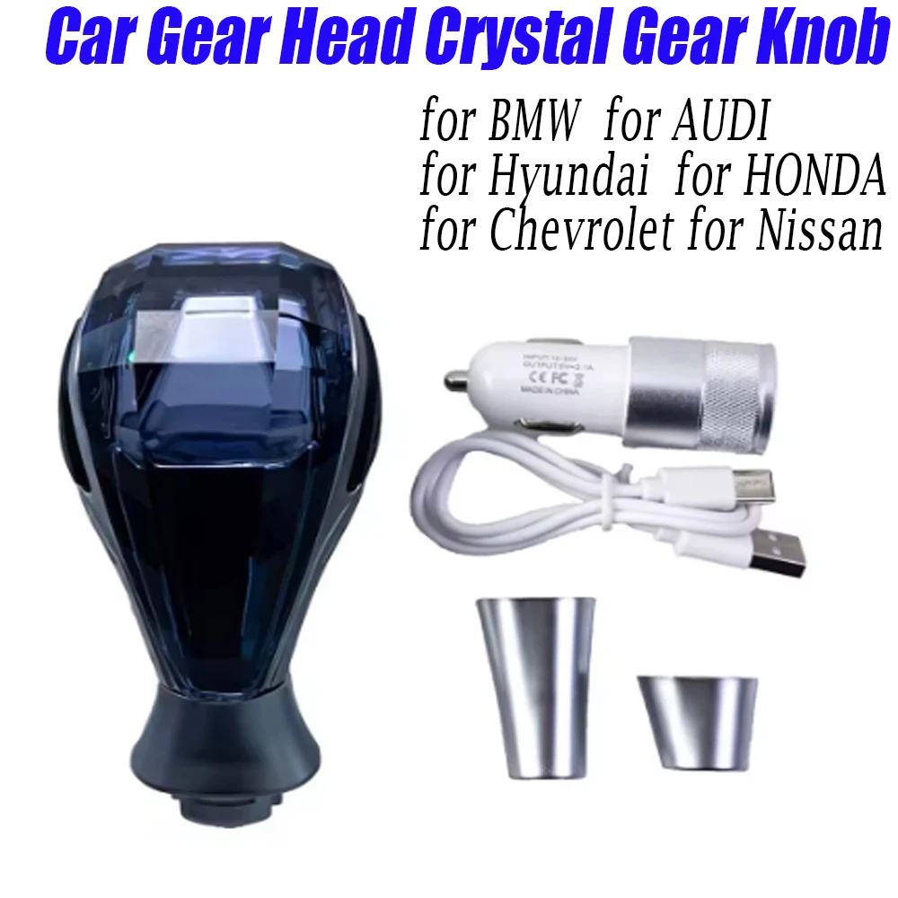 Car Gear Head Crystal Gear Knob for Toyota for BMW for TOYOTA  for Hyundai CarGear Head Customized Modification