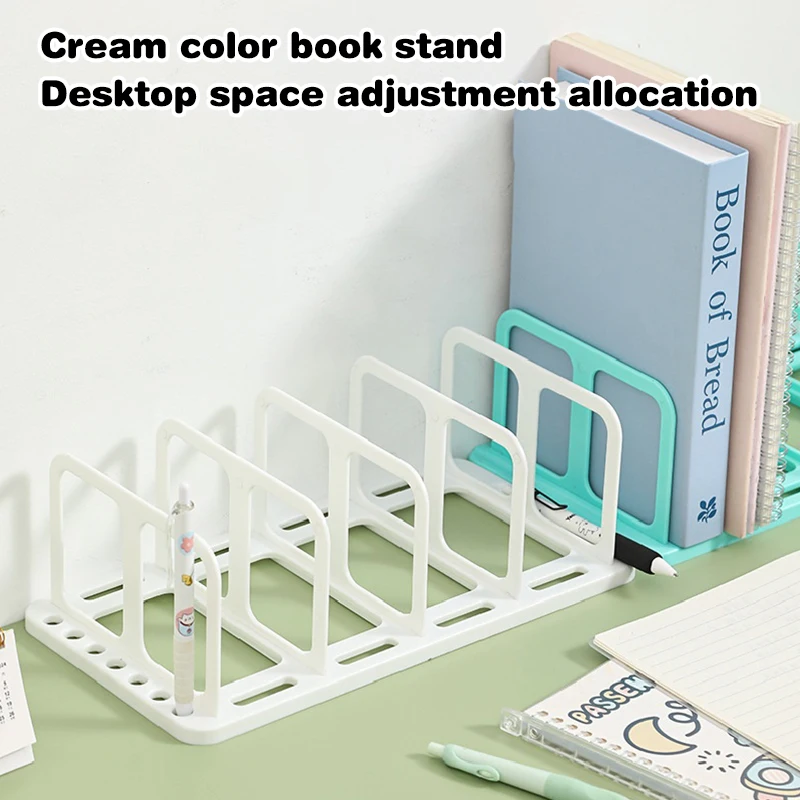 Multi-function Bookend Stand, Removable Desk Organizer for Book & Magazine Storage, Home Office Shelf.