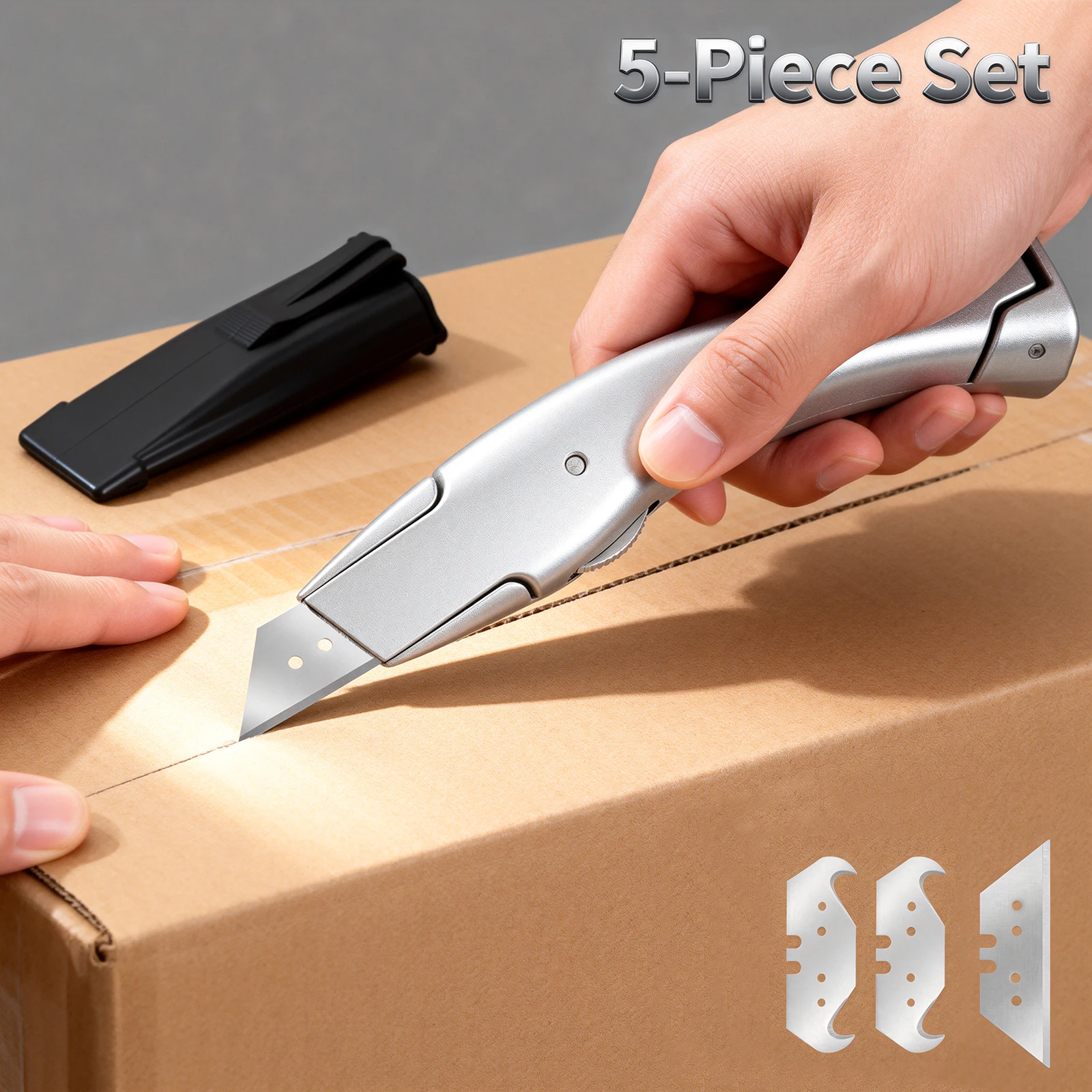 

Набор ножей для ковров Универсальный нож со сменным лезвием Прочный резак для ковров Режущий инструмент из сплава для картона, ковра, пластика