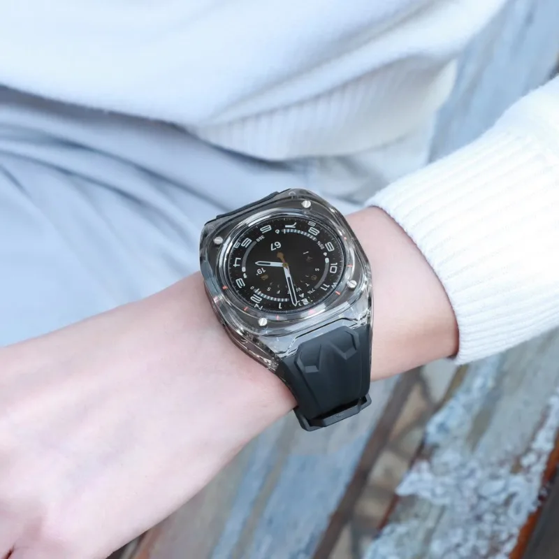 삼성 갤럭시 워치 울트라 47mm용 보호 PC 케이스 + 밴드 수정된 스포츠 편안한 팔찌 갤럭시 워치 울트라 스트랩 코레아