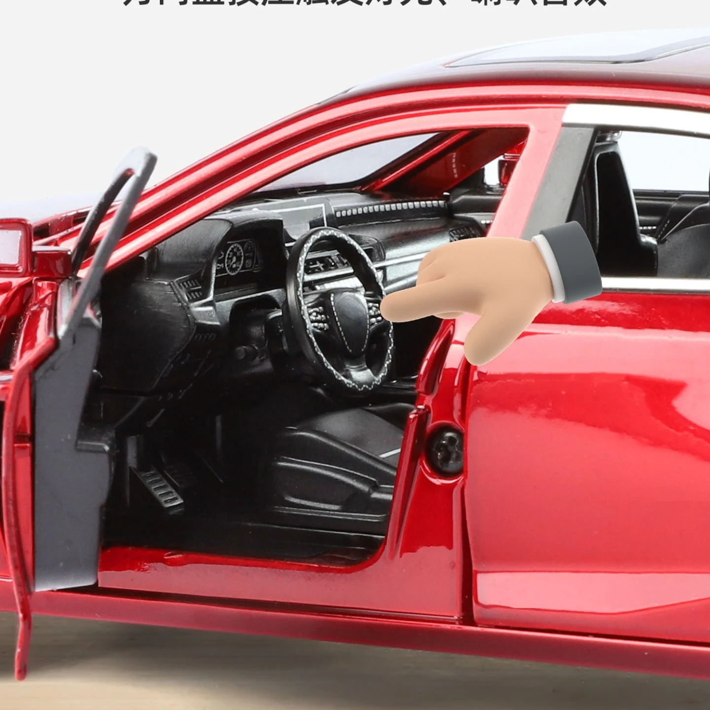 1:24 ES300H Modello di auto in lega alla moda Berlina Ritorno al suono e giocattolo del veicolo leggero per i regali del ragazzo