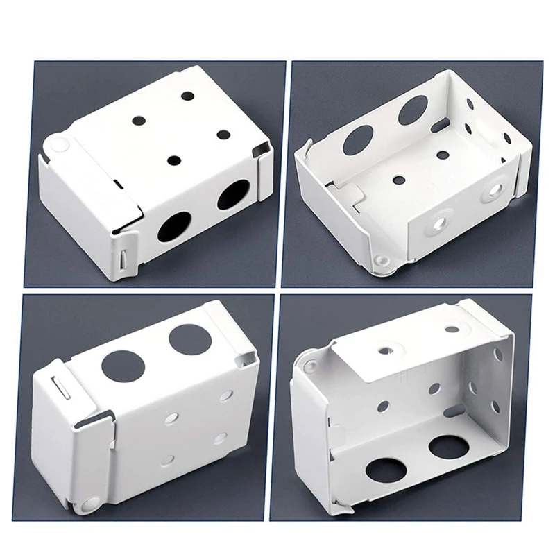 6 Pcs Window Blinds Headrail Bracket Blinds Both Ends Mounting Bracket White Plastic Box Mounting Bracket Dropshipping