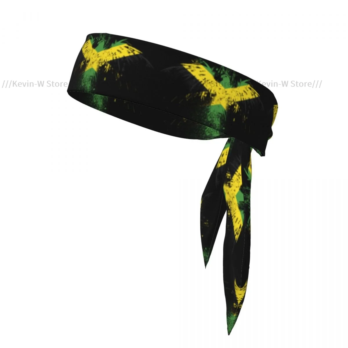 Sweatband Bandanas Jamaica Flag Print Hairband Head Tie Sports Headband Hair Accessories