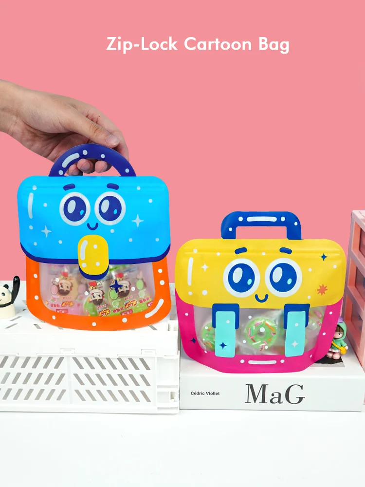 20/50pcs Kindertag Geburtstags feier Geschenk beutel Geschenkt üte Lebensmittel qualität Cartoon tragbare Macaron Farbe Abschluss versiegelung Taschen – Detail 4