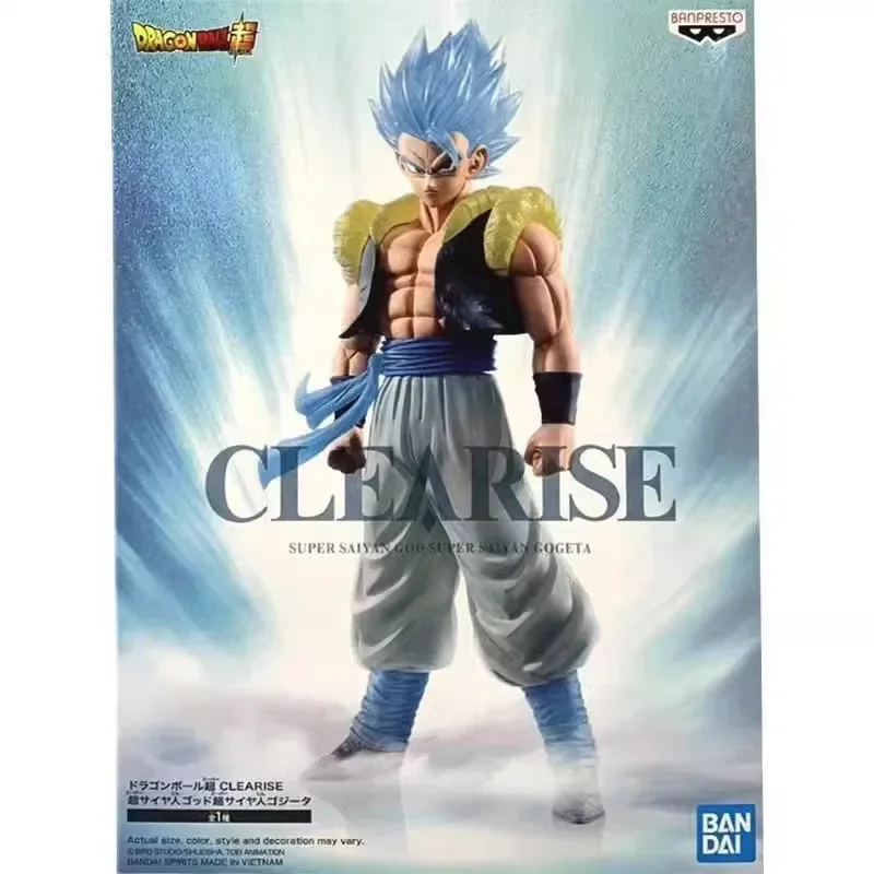 In Stock Original Banpresto Anime Dragon Ball Z CLEARISE Gogeta Super Saiyan God PVC Anime Figure Model Toys Collection Gifts