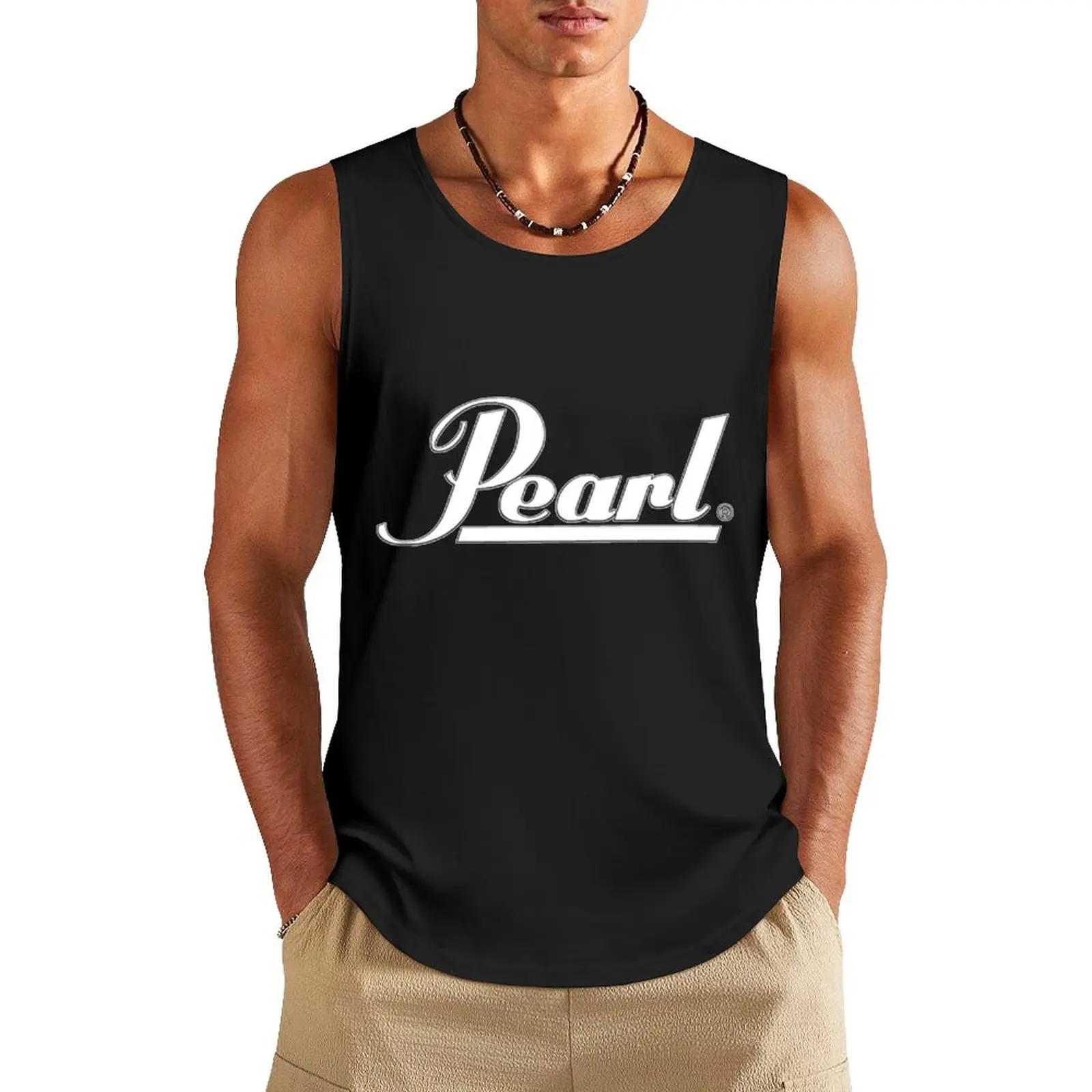 

Pearl Drums Drumsticks Drummer Drum Music Cymbals Percussion Tank Top sports clothes for men t-shirt Men's bodybuilding