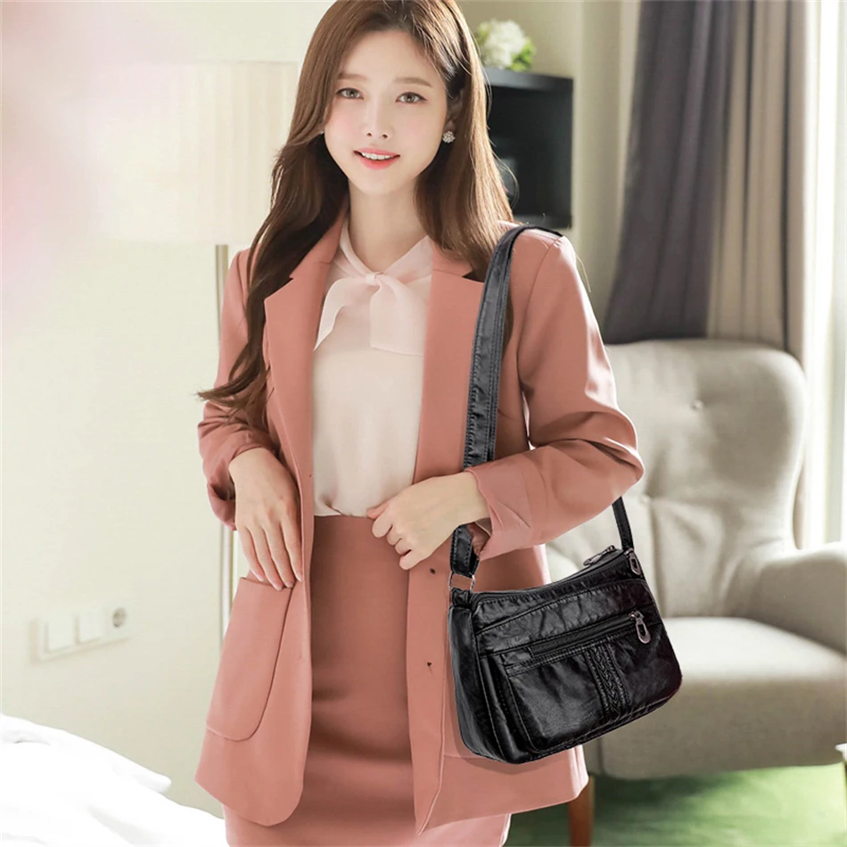 Women Fashion Messenger Bag Luxury Designer Shoulder Crosbody Bags 2022 New Trend High Quality Pu Leather Women Handbag Purses