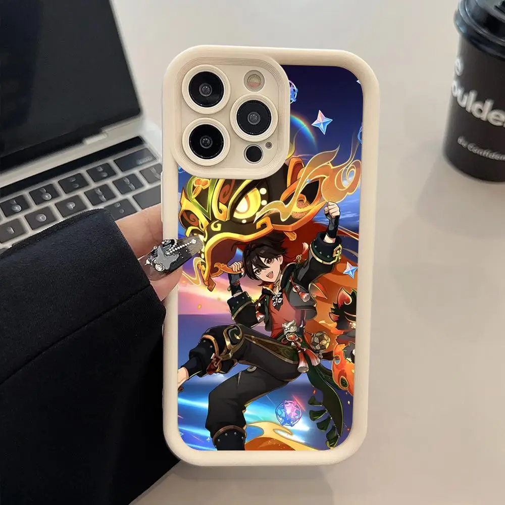 

Игровой чехол Game GI для iPhone 17 16 15 14 13 12 11 Air Pro Max Plus, утолщенный, из ТПУ, цветной, роскошный, красивый чехол