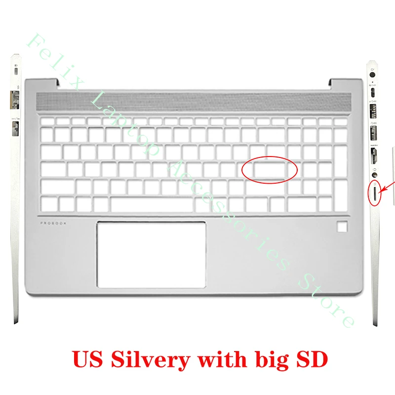 Imagem -06 - Teclado com Backlight e Palmrest Cover Eua la sp Reino Unido hp Probook 450 g8 g9 650 455r Zhan 66pro15 g4 M21742001 Novo