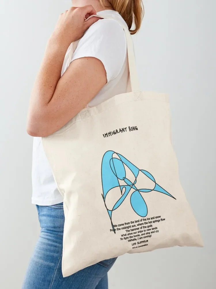 

Immigrant Song Tote Bag Big bag Shopper bag Eco custom tote