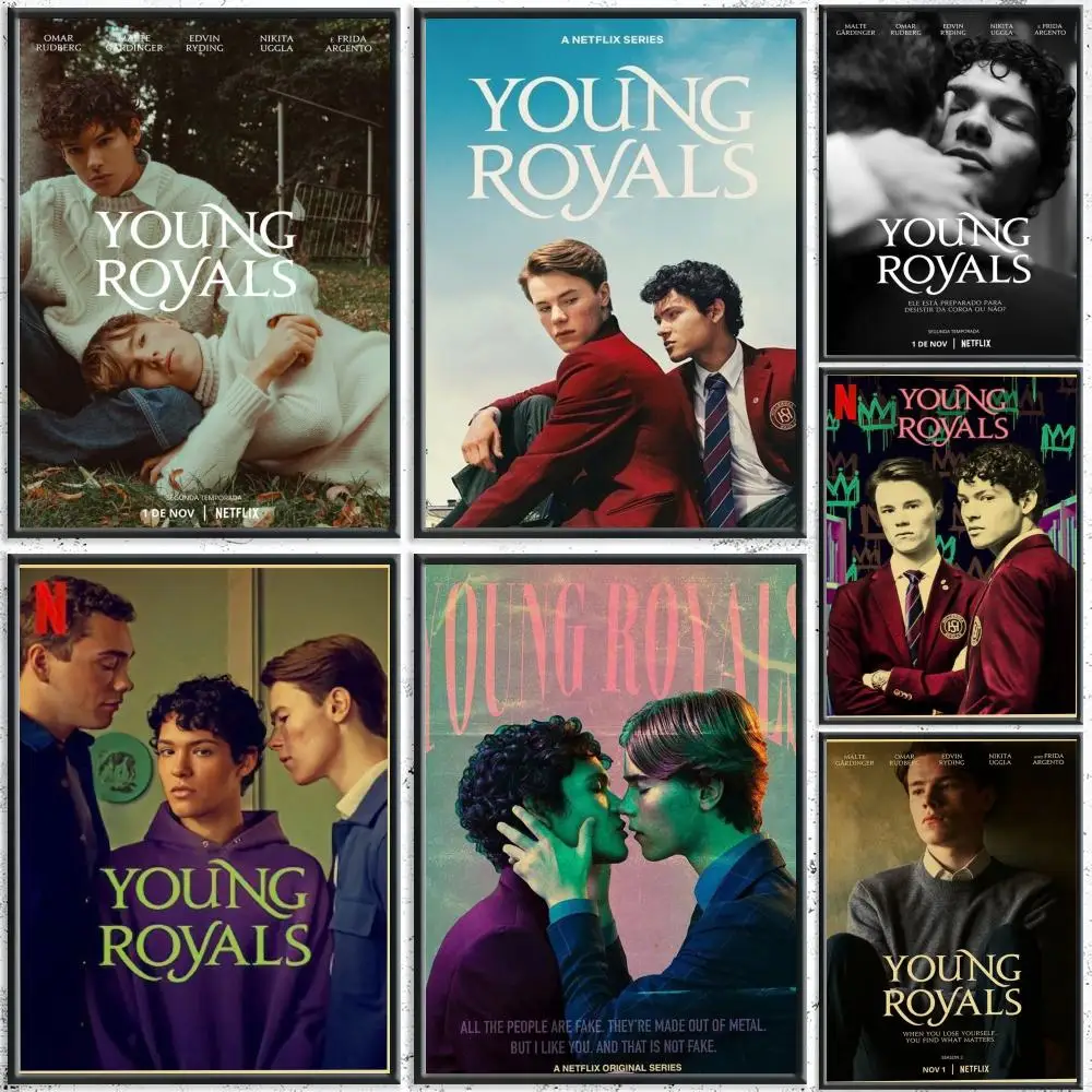 Drama Series Young Royals Season 2 Poster HD Waterproof Self-Adhesive Wall Art – Multi-Scene Use, Top Gift Pick
