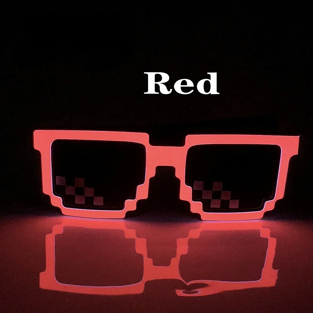 Fashion Colorful LED Glasses Glow Sunglasses EL Wire Neon Glasses Glow in The Dark Party Supplies Party Favors for Kids Adults