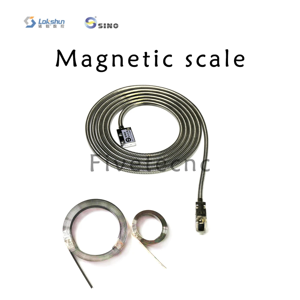 High Precision SINO Magnetic Scale Sensor 5um 200mm -1500mm Reading Length Linear Encoder for Lathe Woodwork Stone Mini Machines