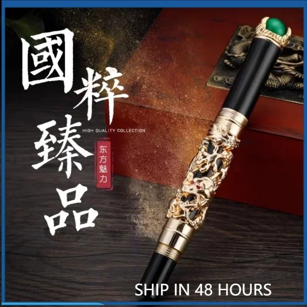 Luxury Business Gift For Jinhao Dragon Fountain Rollerball Pen Smooth Signature Writing Pen For Men Women Office Practice