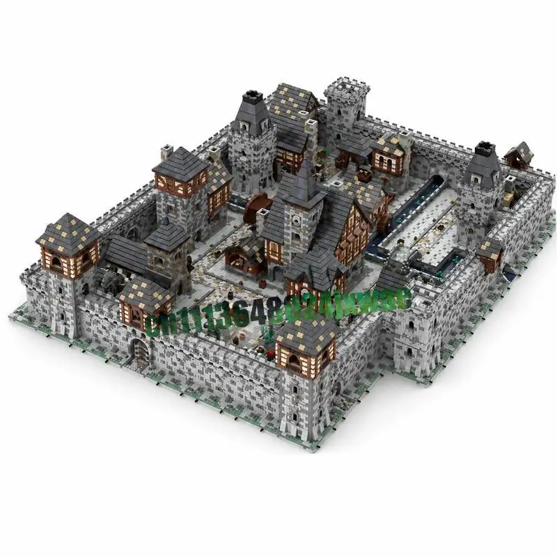 48241 Parts MOC Mini Medieval Modulars Complete City Model Custom Puzzle Architecture DIY Assembly Educational Creative Toy Gift